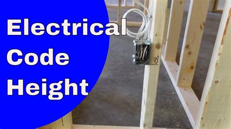 basement outlet height requirements